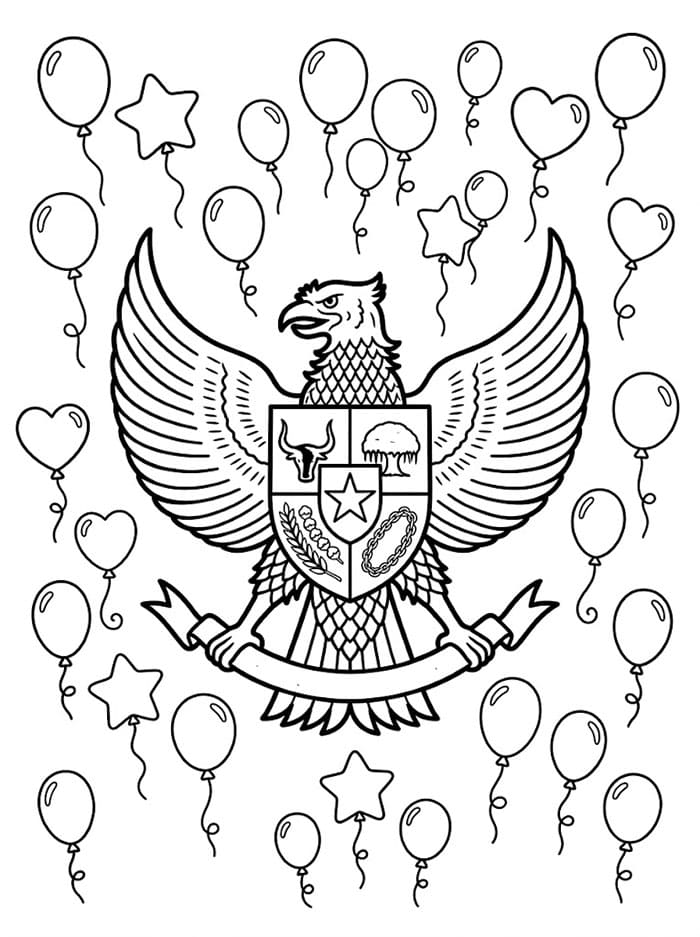 Pancasila dengan Balon