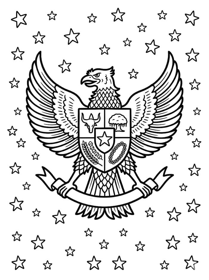 Pancasila dengan Bintang