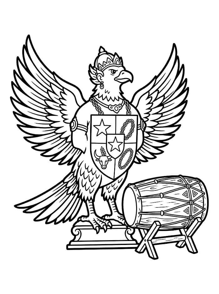 Pancasila dengan Gendang Tradisional