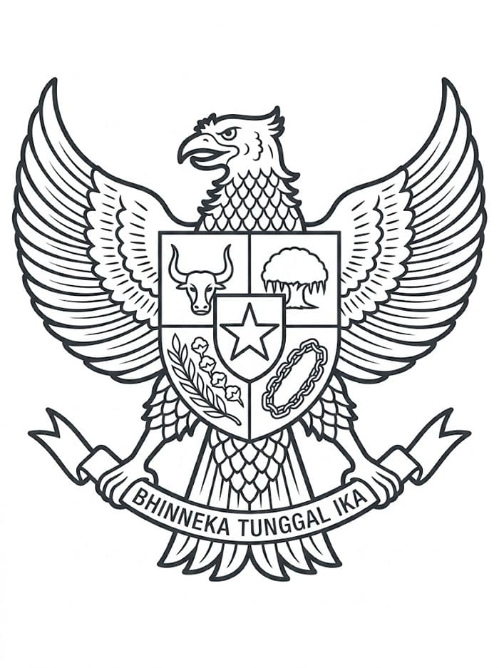 Pancasila Garuda standar