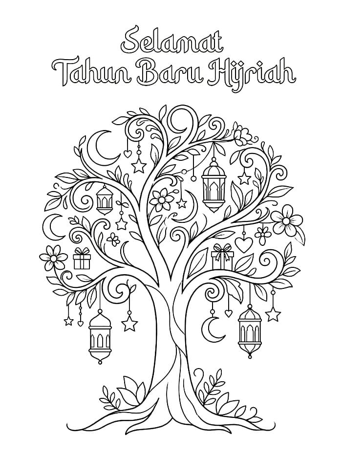 Pohon Berkah Tahun Baru Hijriah