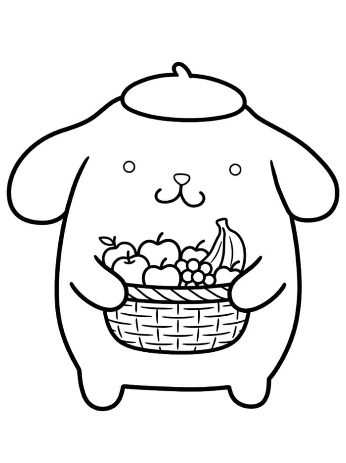 Pompompurin dan buah