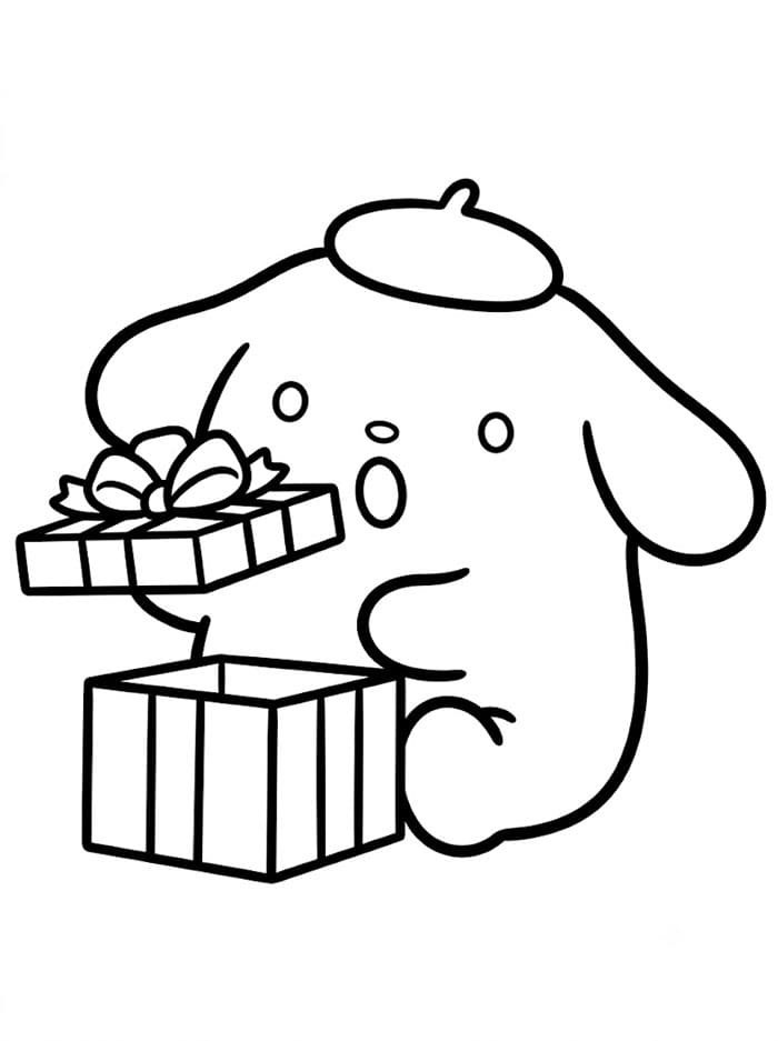 Pompompurin dan hadiah