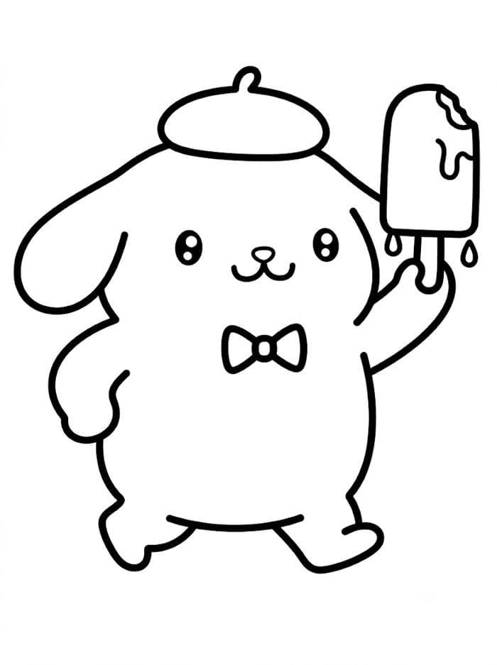 Pompompurin memakai krim riasan