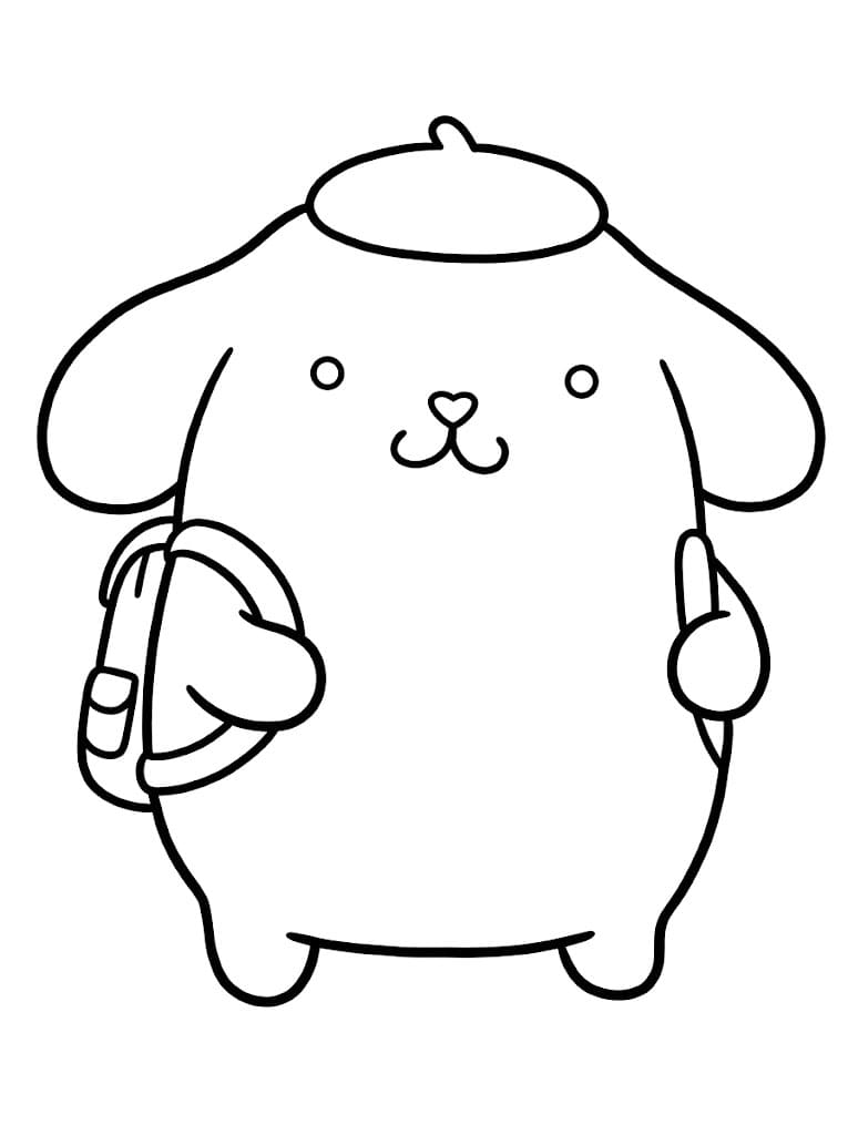 Pompompurin pergi ke sekolah