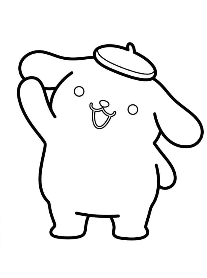 Pompompurin Tersenyum Bahagia