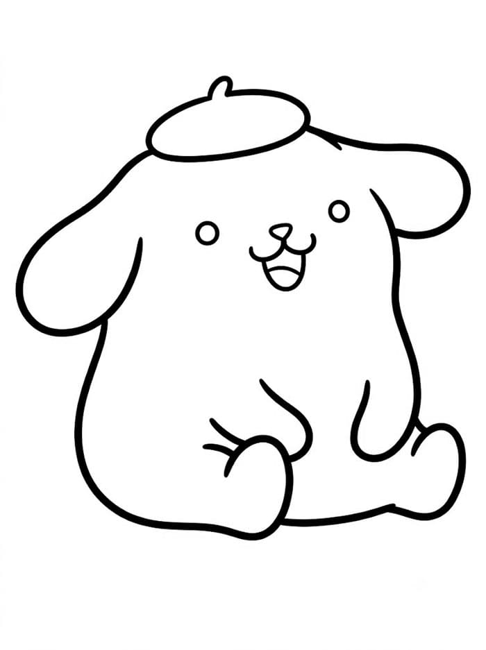 Pompompurin tersenyum