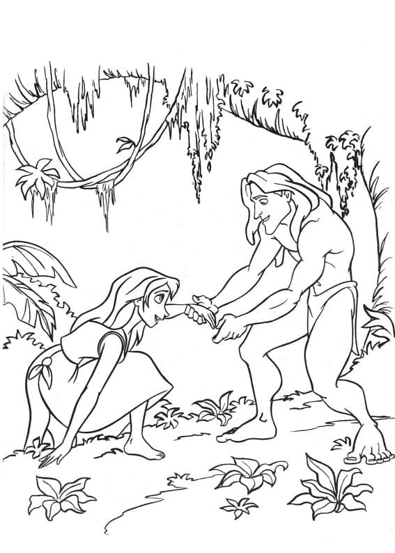 Tarzan dan Jane di Hutan