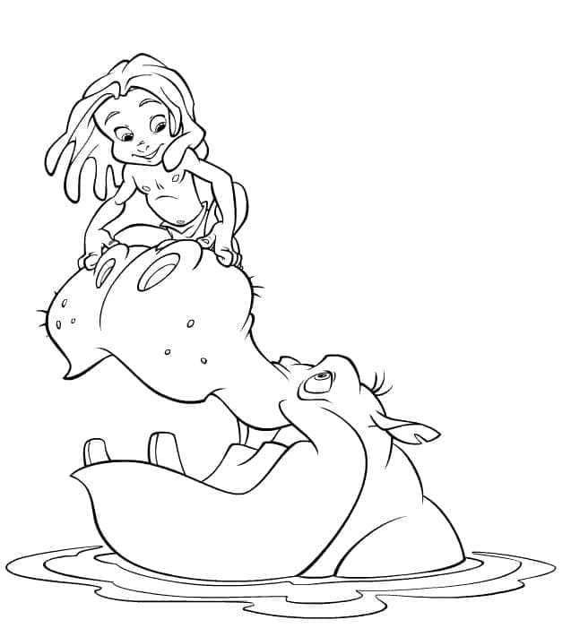 Tarzan dan Kuda Nil