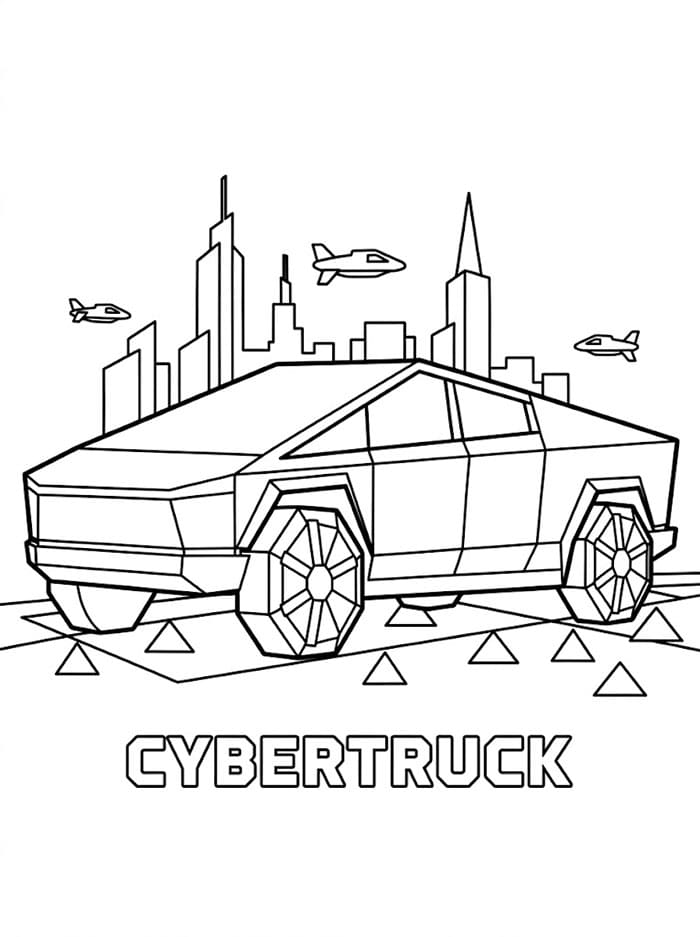 Tesla Cybertruck futuristik