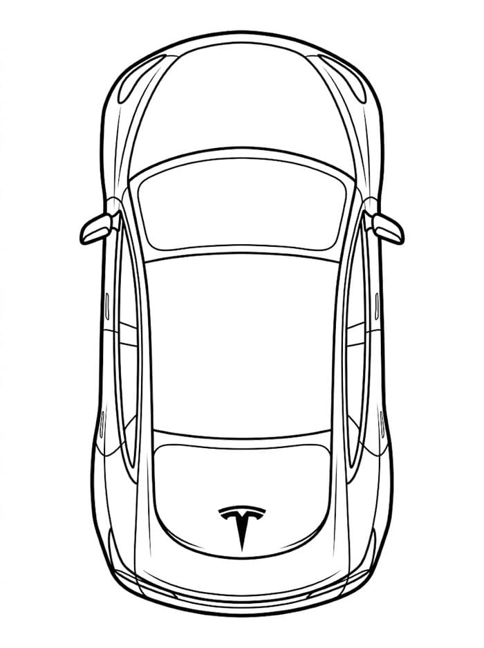 Tesla dilihat dari atas