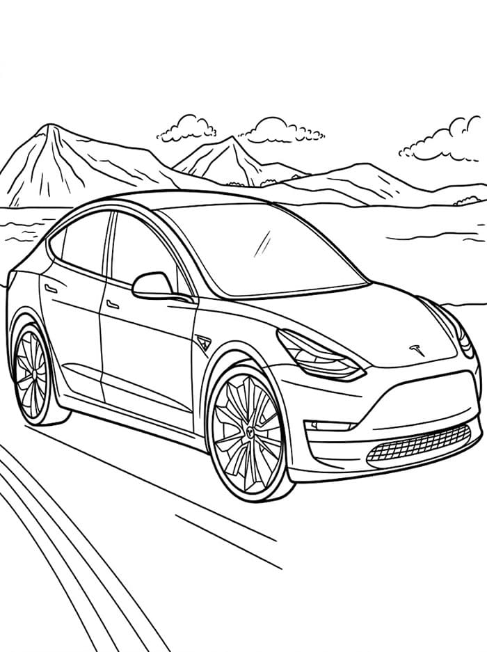 Tesla Model 3 Lucu