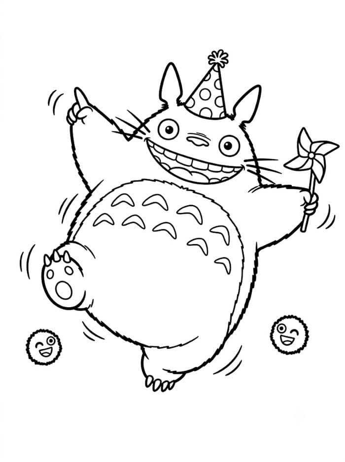 Totoro bahagia