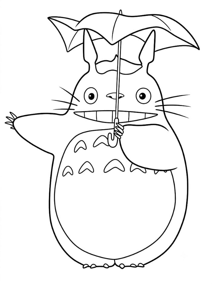 Totoro berpose