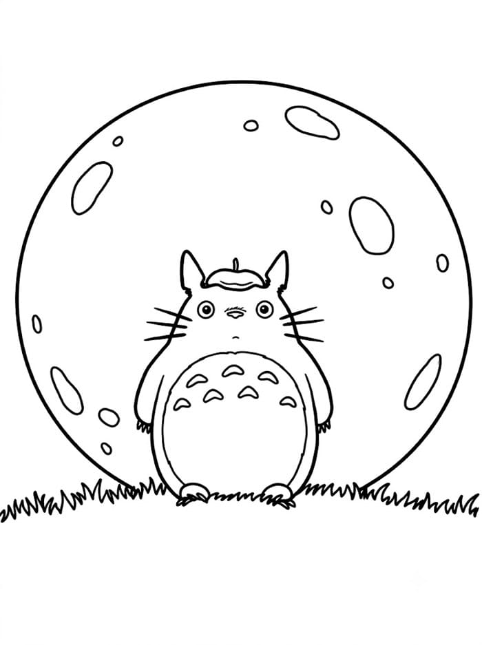 Totoro dan bulan