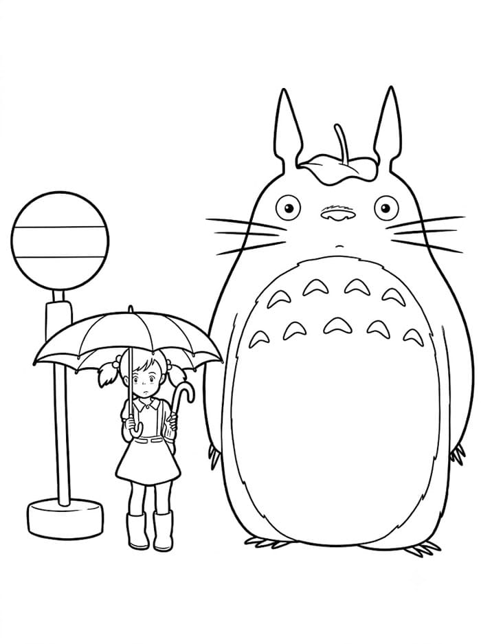 Totoro dan seorang gadis