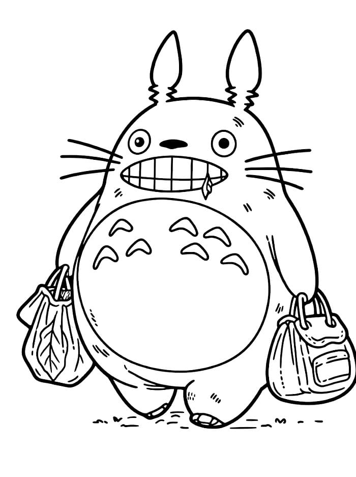 Totoro dengan tas