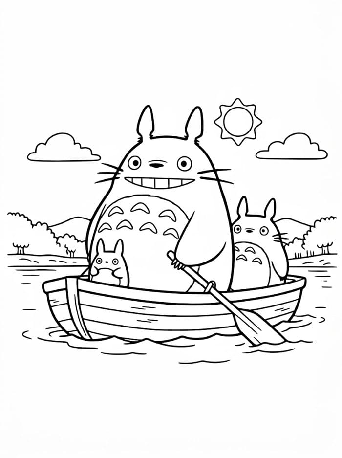 Totoro di atas kapal