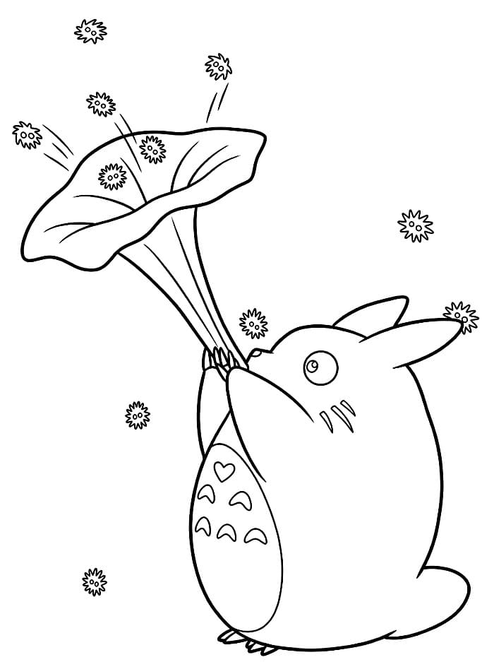 Totoro memainkan terompet