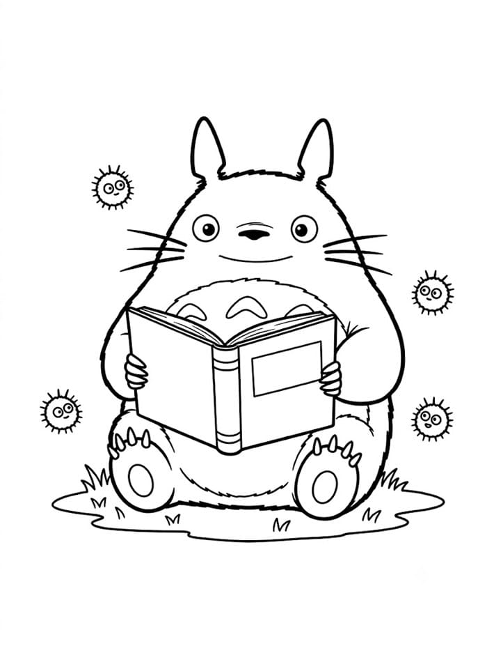 Totoro membaca
