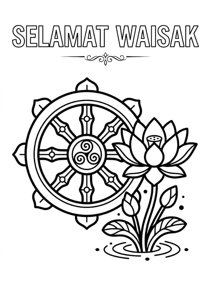 Waisak Roda Teratai dan Dharma