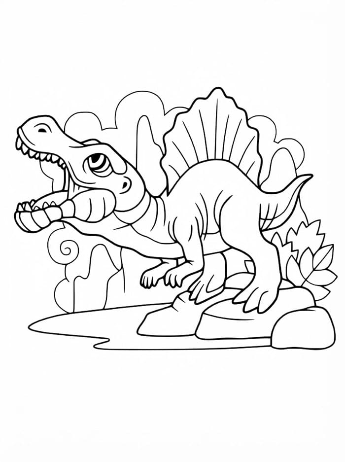 Spinosaurus kecil yang lucu