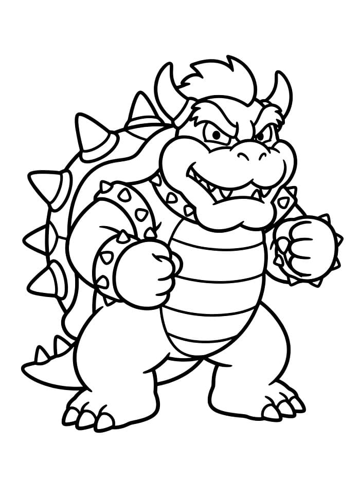 Bowser Berdiri dengan Bangga