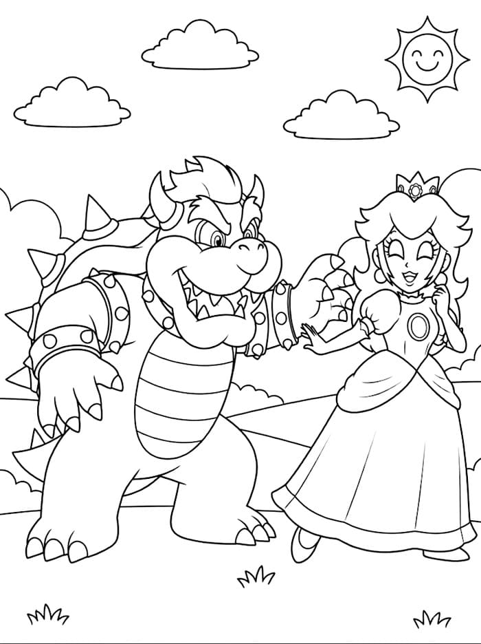 Bowser dan Putri Peach