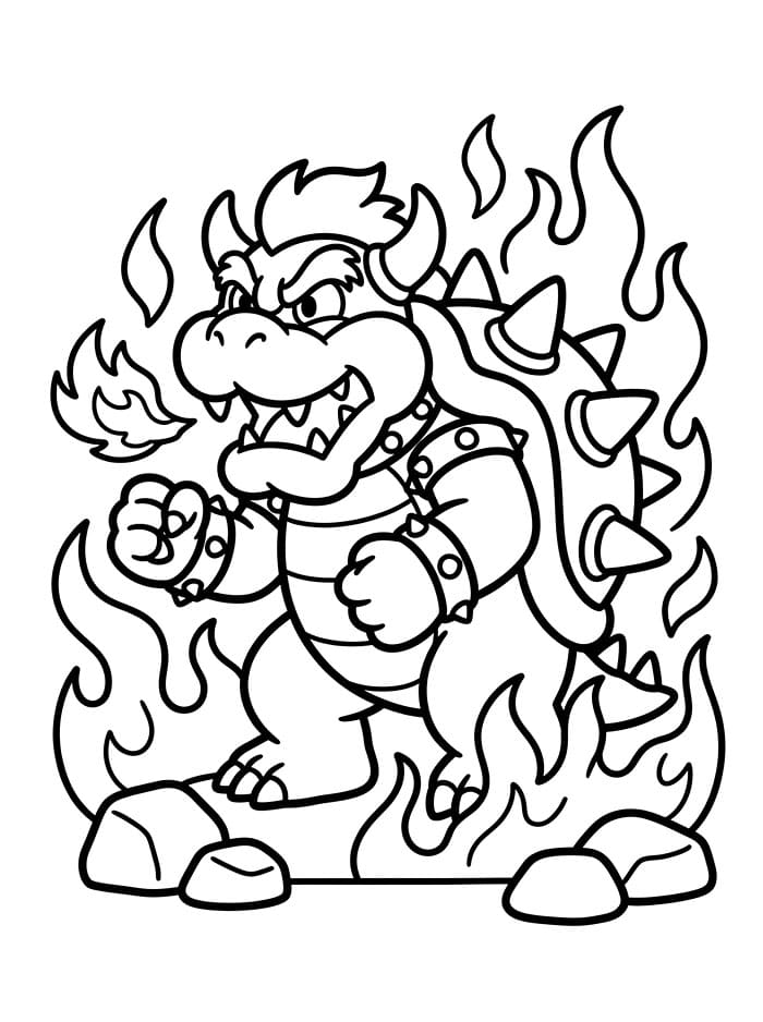 Bowser dengan Api