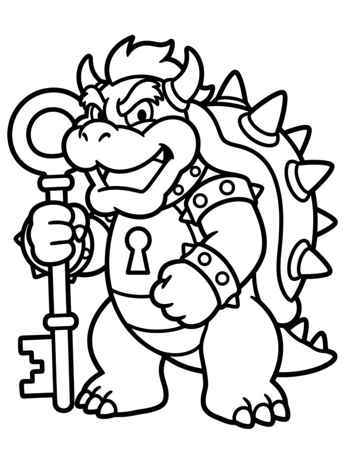 Bowser dengan Kunci Raksasa