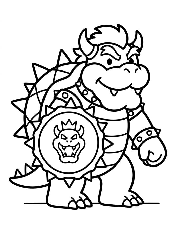 Bowser dengan Perisai