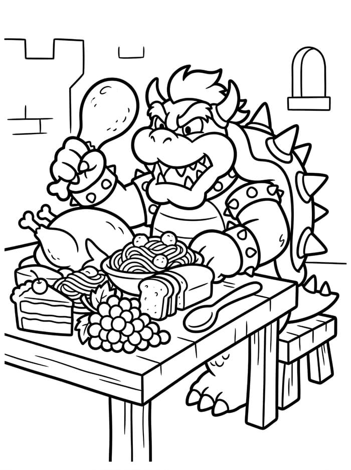 Bowser Makan