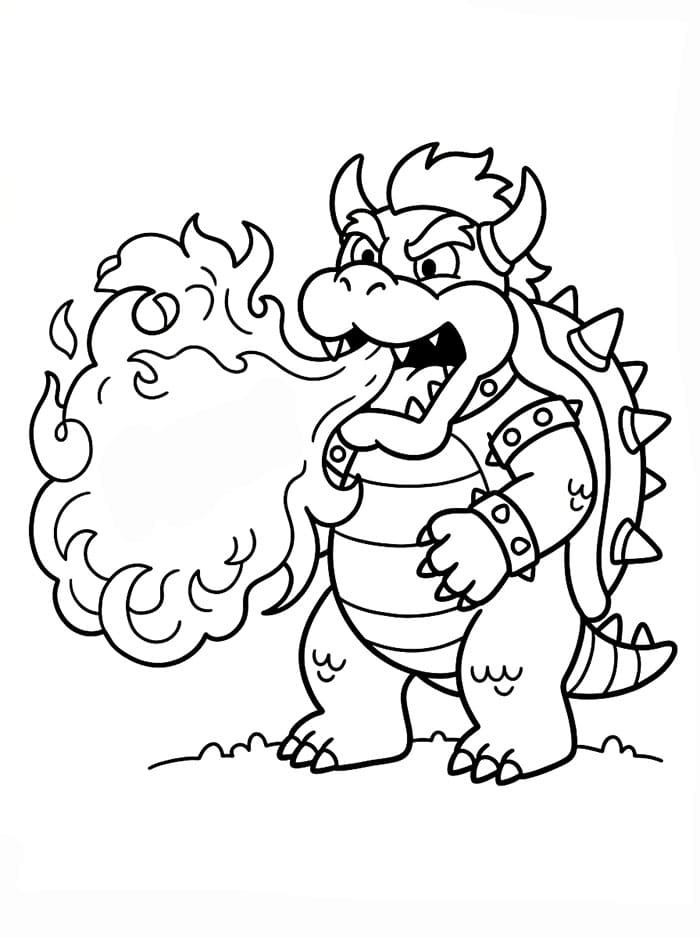 Bowser Menyemburkan Api
