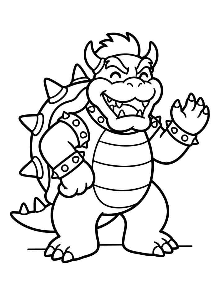 Bowser Tersenyum Percaya Diri