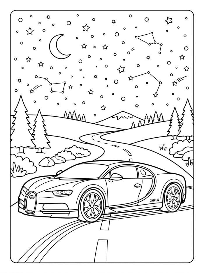 Bugatti Di Bawah Bintang