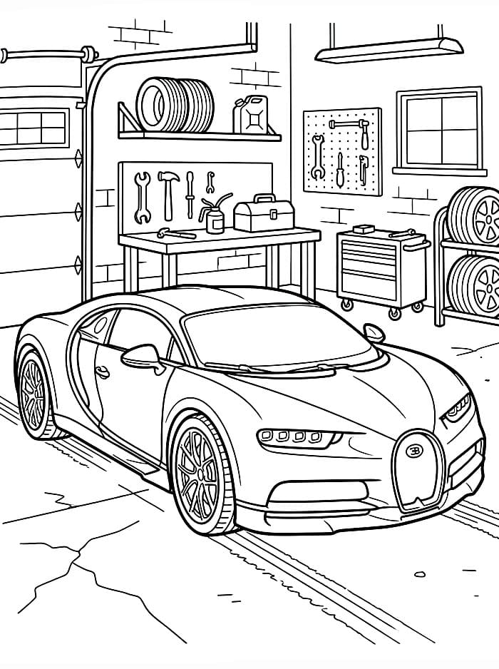 Bugatti di dalam Garasi