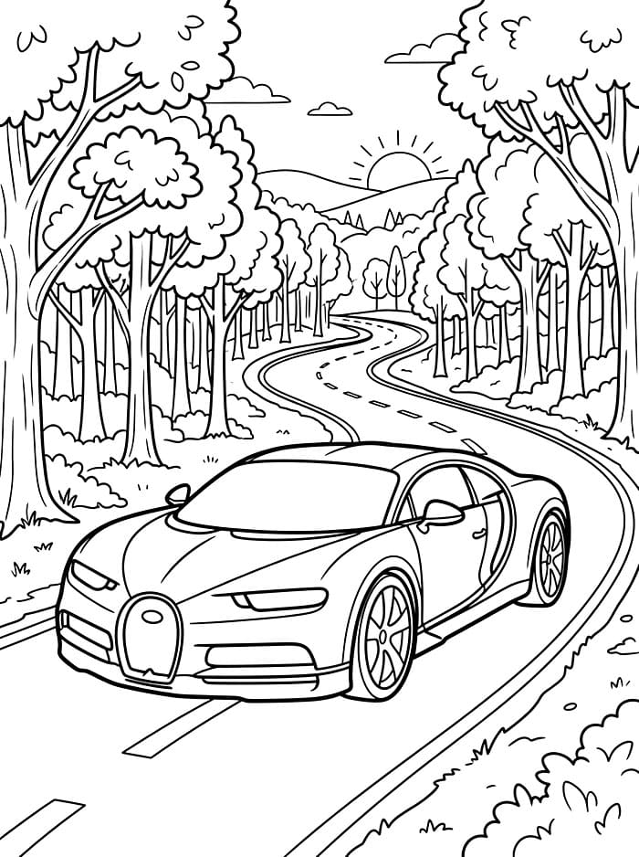 Bugatti di Jalan Hutan