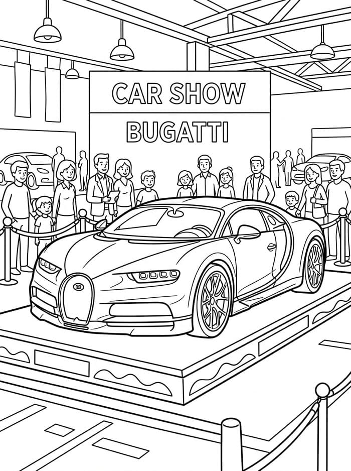 Bugatti di Pameran Mobil