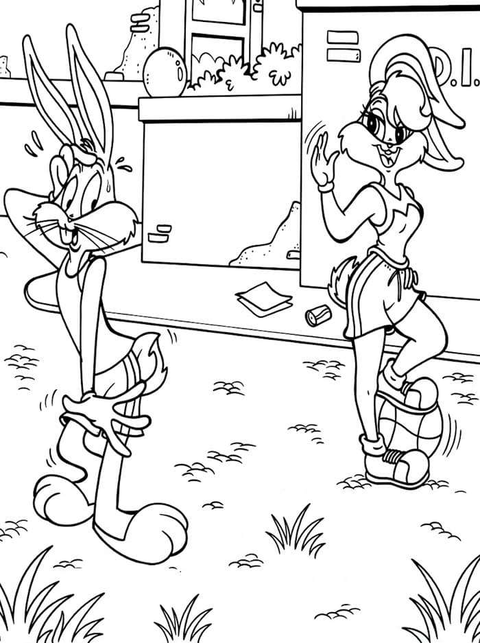 Bugs Bunny dan Lola Bunny