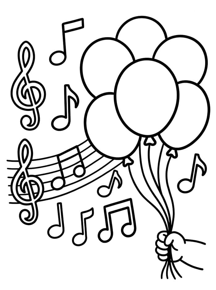 Catatan Musik dengan Balon