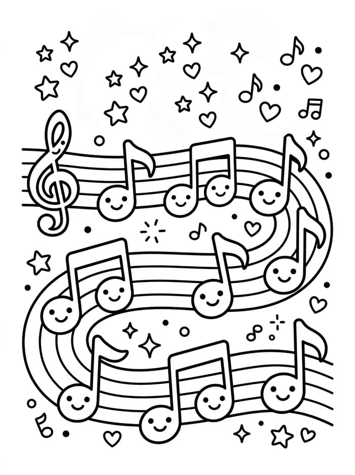Catatan Musik Melodi Bahagia