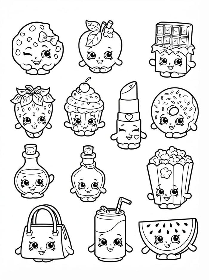 Cetakan karakter Shopkins