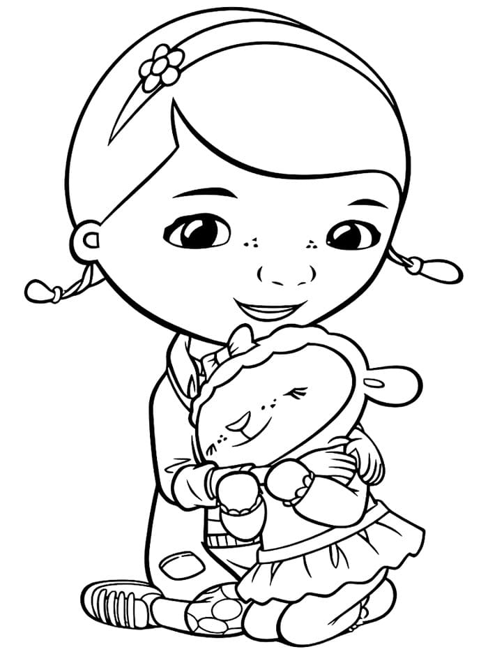 Doc McStuffins Memeluk Lambie
