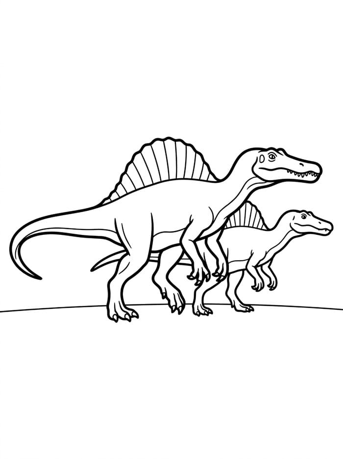 Dua Spinosaurus