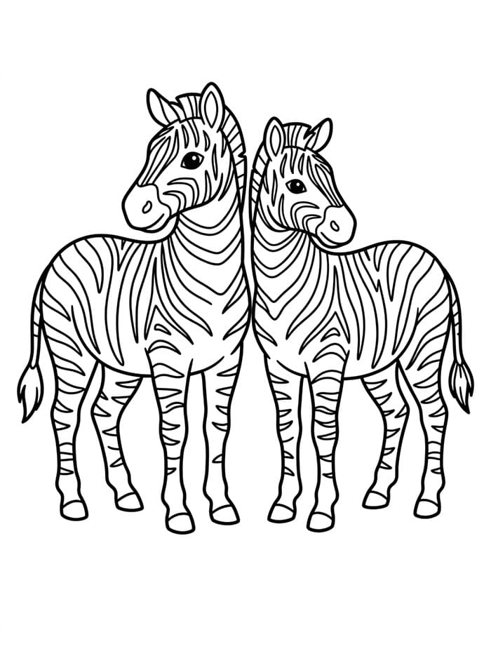 Dua zebra