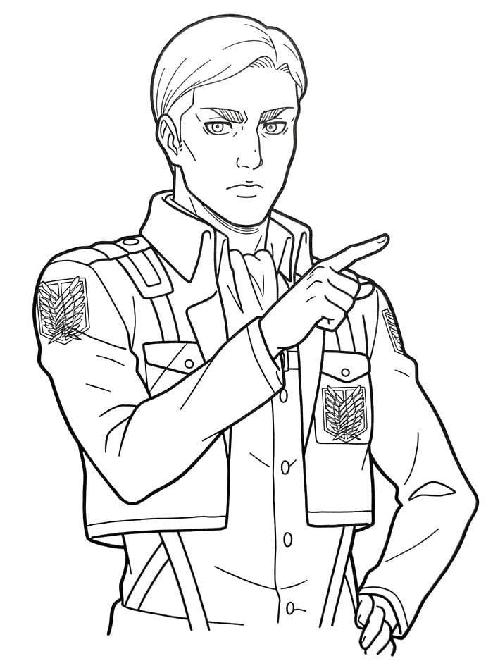 Erwin Smith dari Attack on Titan