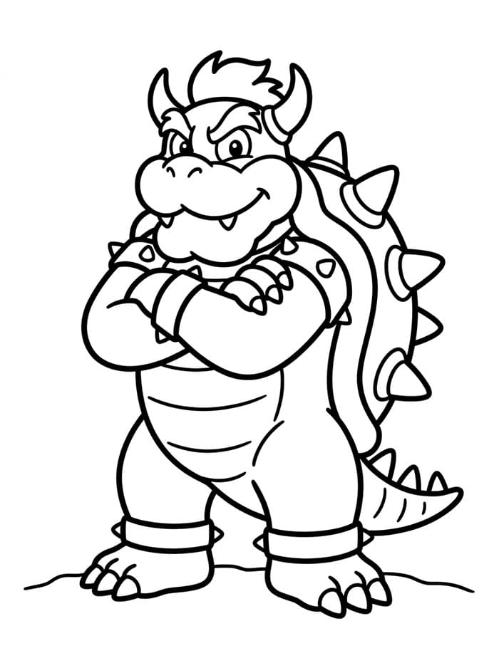 Gambar Bowser Berdiri