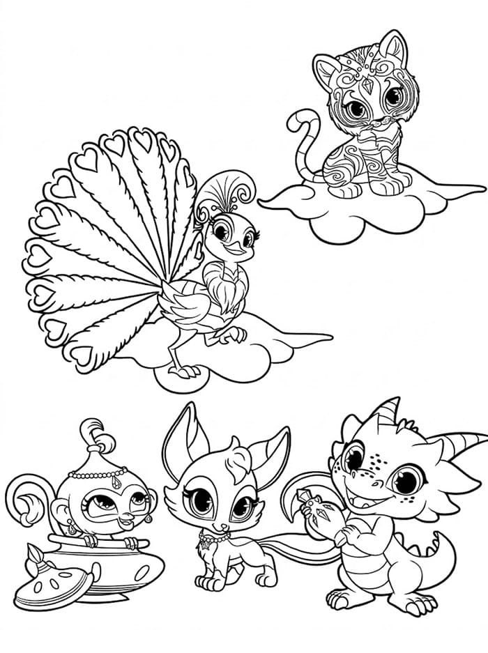 Hewan dari Shimmer dan Shine