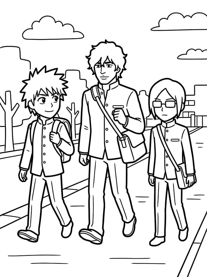 Ichigo, Chad, dan Uryū