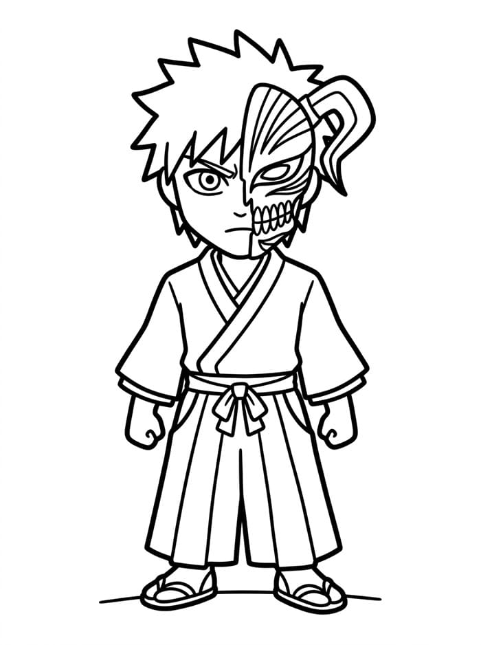 Ichigo Memakai Topeng Hollow